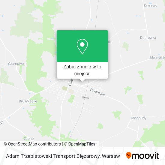 Mapa Adam Trzebiatowski Transport Ciężarowy