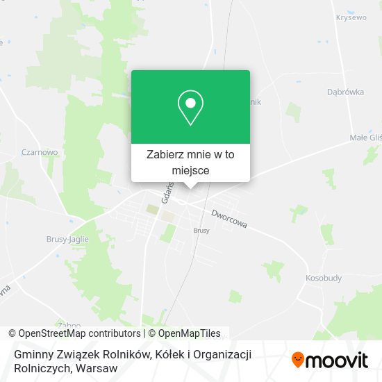 Mapa Gminny Związek Rolników, Kółek i Organizacji Rolniczych