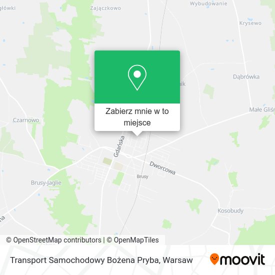 Mapa Transport Samochodowy Bożena Pryba