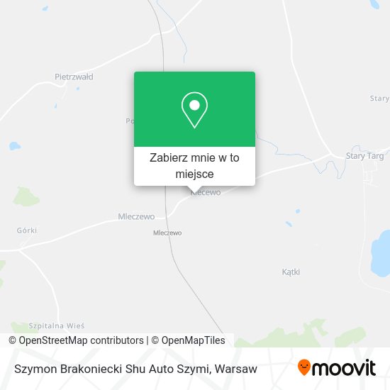 Mapa Szymon Brakoniecki Shu Auto Szymi