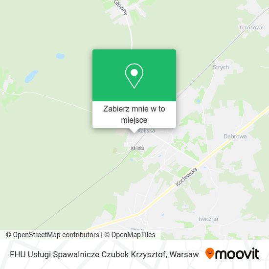 Mapa FHU Usługi Spawalnicze Czubek Krzysztof