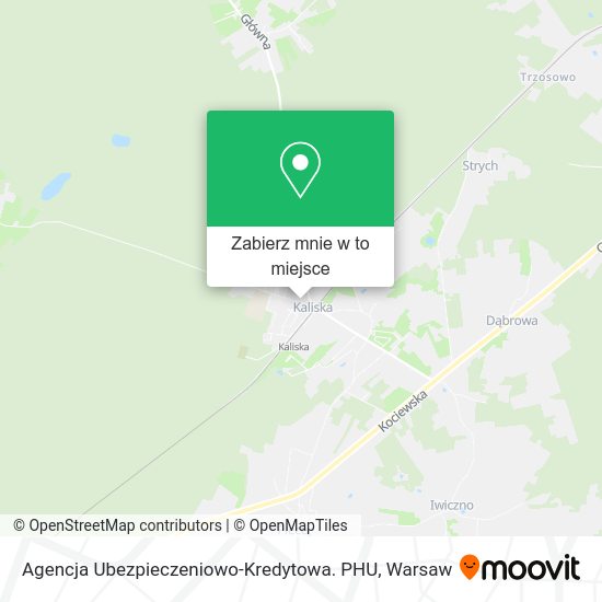 Mapa Agencja Ubezpieczeniowo-Kredytowa. PHU