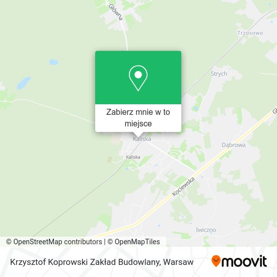 Mapa Krzysztof Koprowski Zakład Budowlany