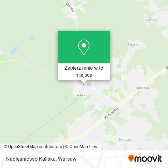 Mapa Nadleśnictwo Kaliska