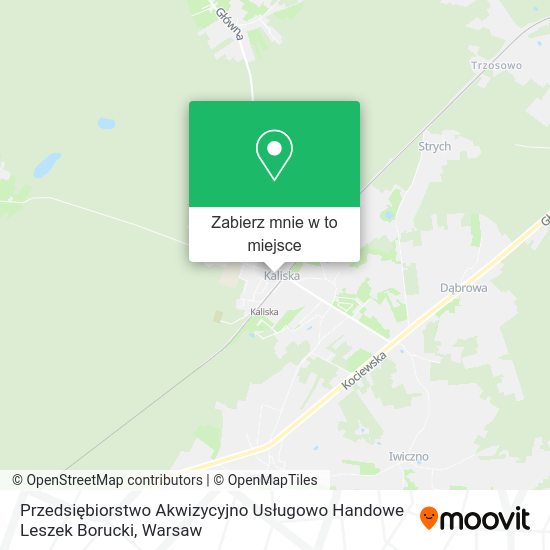 Mapa Przedsiębiorstwo Akwizycyjno Usługowo Handowe Leszek Borucki