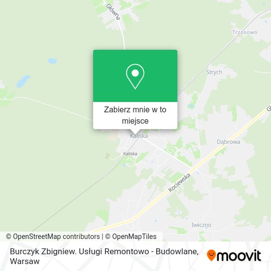 Mapa Burczyk Zbigniew. Usługi Remontowo - Budowlane