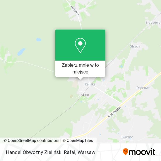 Mapa Handel Obwoźny Zieliński Rafał