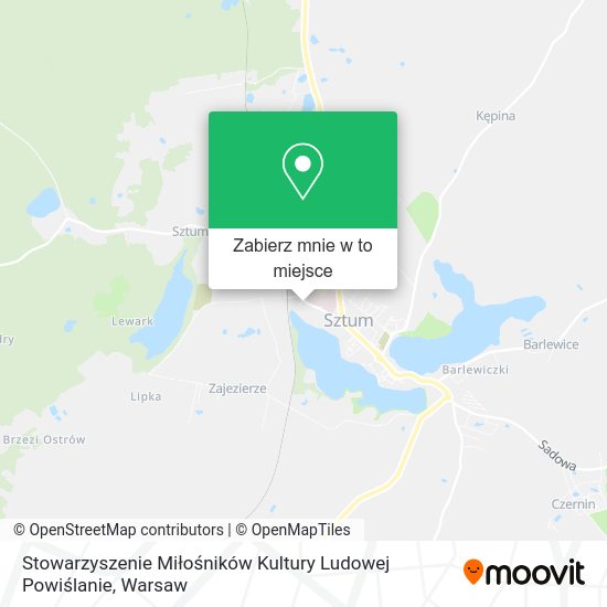 Mapa Stowarzyszenie Miłośników Kultury Ludowej Powiślanie