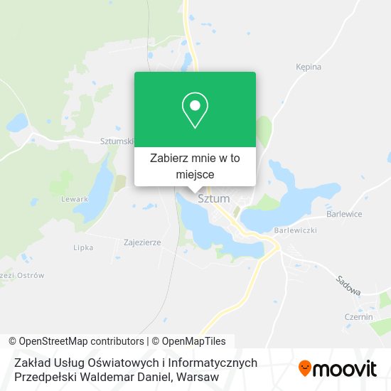 Mapa Zakład Usług Oświatowych i Informatycznych Przedpełski Waldemar Daniel