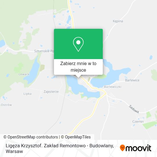 Mapa Ligęza Krzysztof. Zakład Remontowo - Budowlany