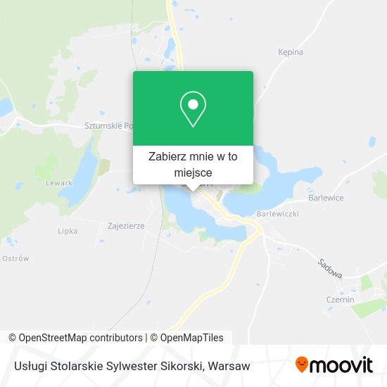 Mapa Usługi Stolarskie Sylwester Sikorski