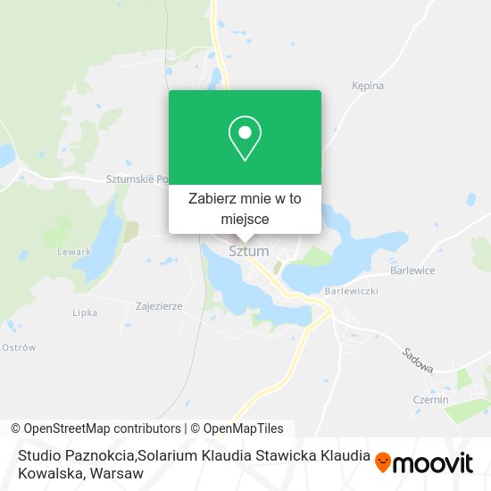 Mapa Studio Paznokcia,Solarium Klaudia Stawicka Klaudia Kowalska