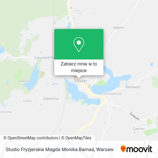 Mapa Studio Fryzjerskie Magda Monika Barnaś