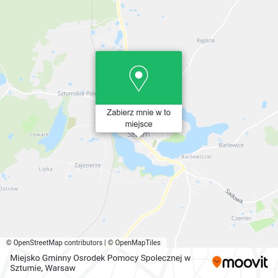 Mapa Miejsko Gminny Osrodek Pomocy Spolecznej w Sztumie