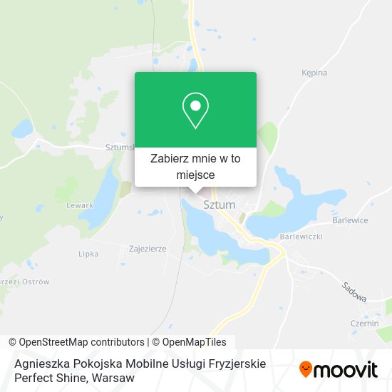 Mapa Agnieszka Pokojska Mobilne Usługi Fryzjerskie Perfect Shine