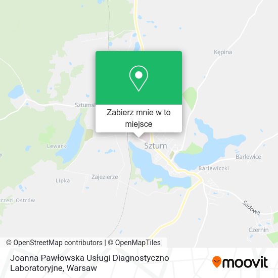 Mapa Joanna Pawłowska Usługi Diagnostyczno Laboratoryjne