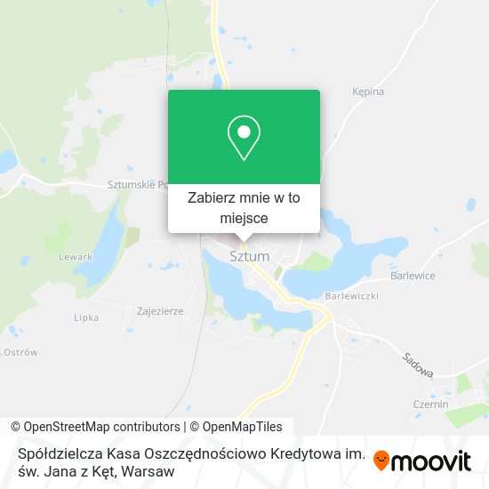 Mapa Spółdzielcza Kasa Oszczędnościowo Kredytowa im. św. Jana z Kęt