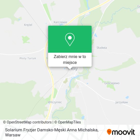 Mapa Solarium Fryzjer Damsko-Męski Anna Michalska