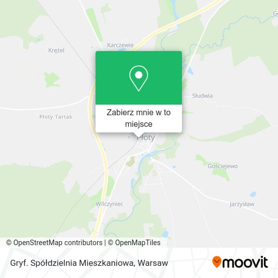 Mapa Gryf. Spółdzielnia Mieszkaniowa