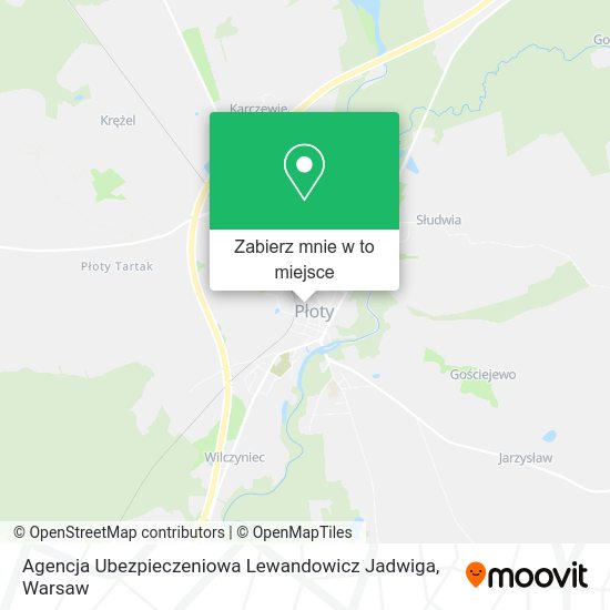 Mapa Agencja Ubezpieczeniowa Lewandowicz Jadwiga