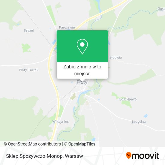 Mapa Sklep Spozywczo-Monop