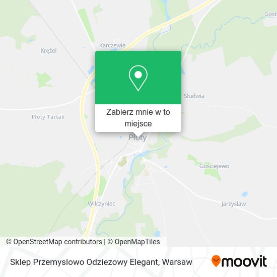 Mapa Sklep Przemyslowo Odziezowy Elegant