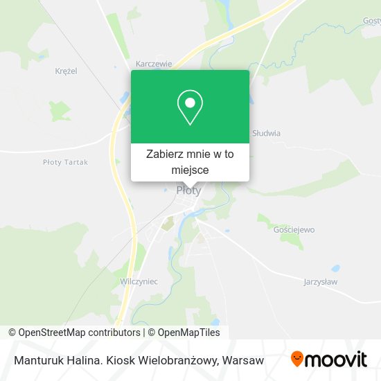 Mapa Manturuk Halina. Kiosk Wielobranżowy