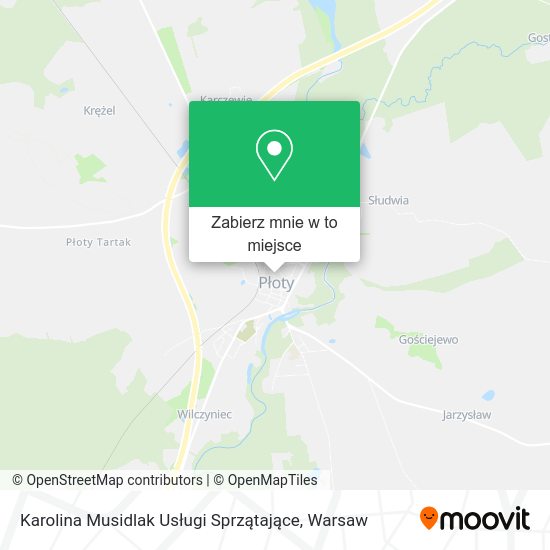 Mapa Karolina Musidlak Usługi Sprzątające