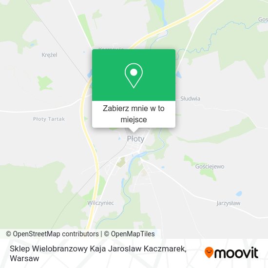 Mapa Sklep Wielobranzowy Kaja Jaroslaw Kaczmarek