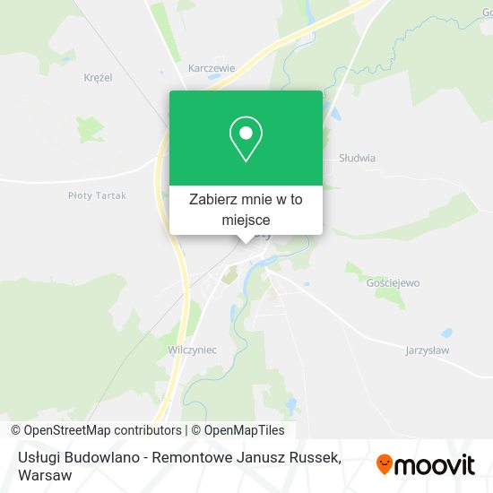 Mapa Usługi Budowlano - Remontowe Janusz Russek