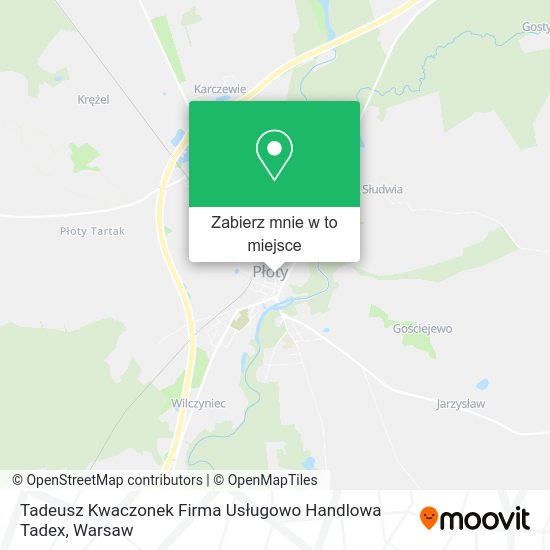 Mapa Tadeusz Kwaczonek Firma Usługowo Handlowa Tadex