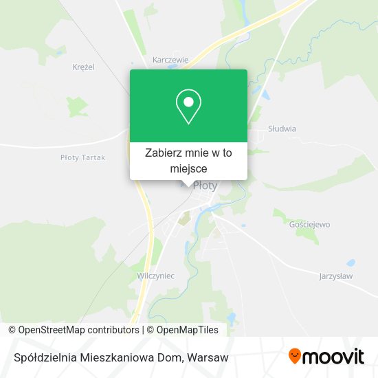 Mapa Spółdzielnia Mieszkaniowa Dom