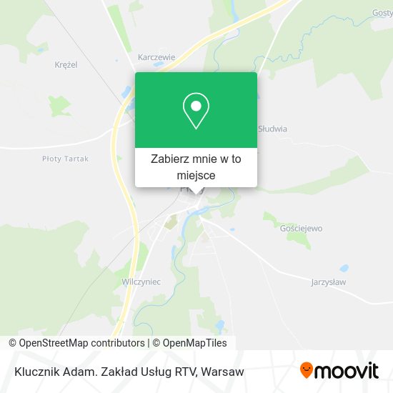 Mapa Klucznik Adam. Zakład Usług RTV