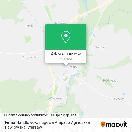 Mapa Firma Handlowo-Usługowa Ampaco Agnieszka Pawłowska