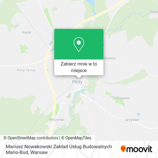 Mapa Mariusz Nowakowski Zakład Usług Budowalnych Mario-Bud