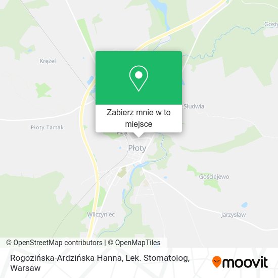 Mapa Rogozińska-Ardzińska Hanna, Lek. Stomatolog