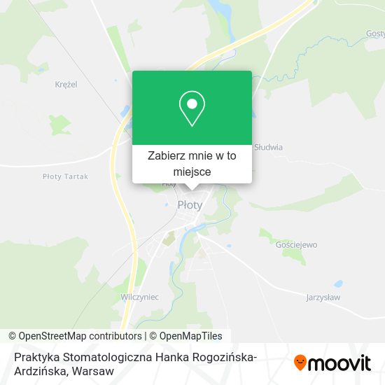 Mapa Praktyka Stomatologiczna Hanka Rogozińska-Ardzińska