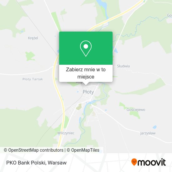 Mapa PKO Bank Polski