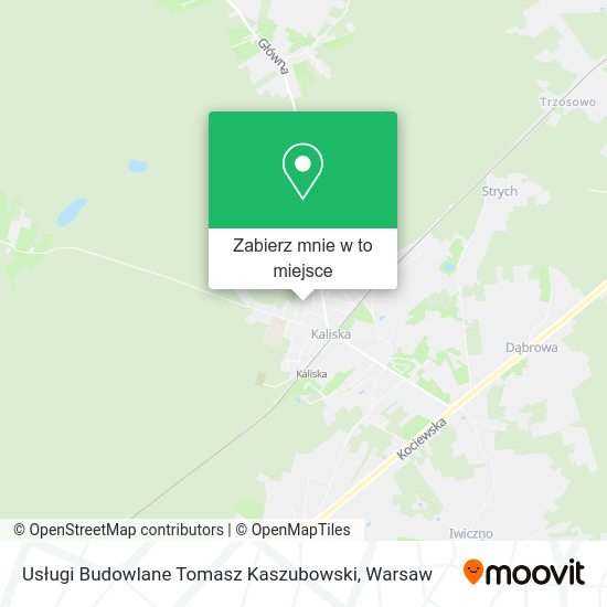 Mapa Usługi Budowlane Tomasz Kaszubowski