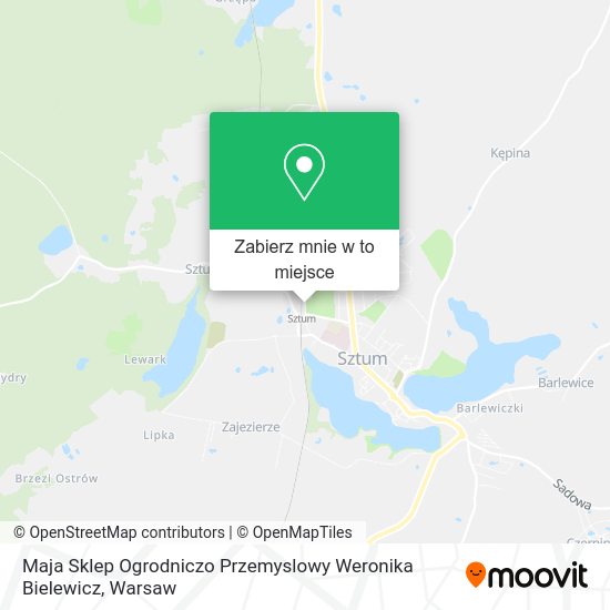 Mapa Maja Sklep Ogrodniczo Przemyslowy Weronika Bielewicz