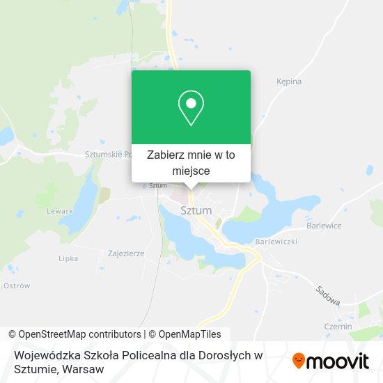 Mapa Wojewódzka Szkoła Policealna dla Dorosłych w Sztumie