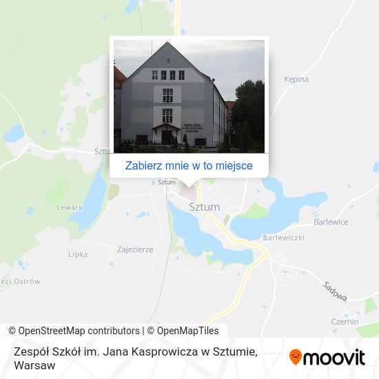 Mapa Zespół Szkół im. Jana Kasprowicza w Sztumie