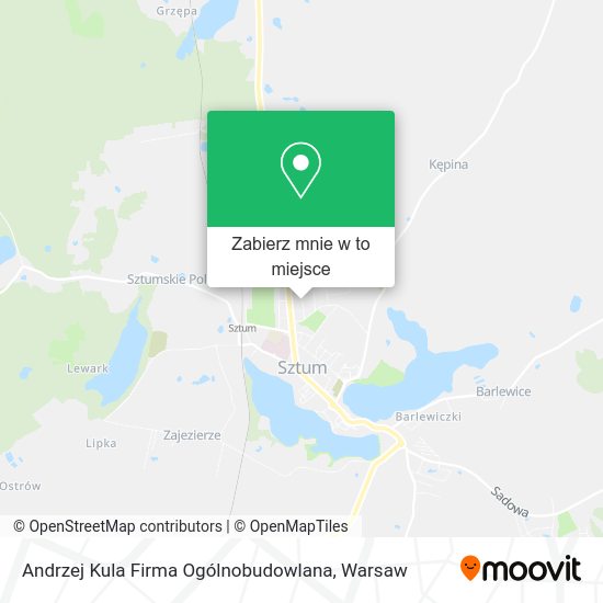 Mapa Andrzej Kula Firma Ogólnobudowlana