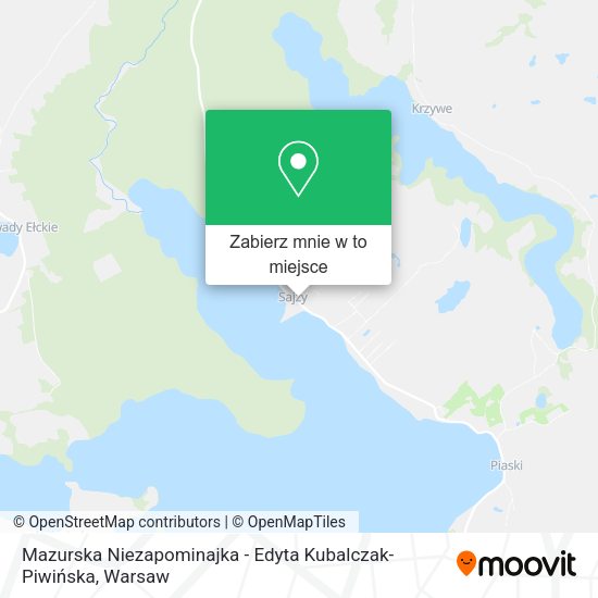 Mapa Mazurska Niezapominajka - Edyta Kubalczak-Piwińska