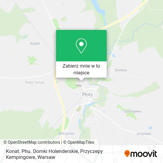 Mapa Konat. Phu. Domki Holenderskie, Przyczepy Kempingowe