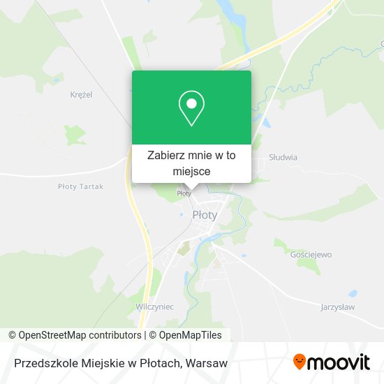 Mapa Przedszkole Miejskie w Płotach