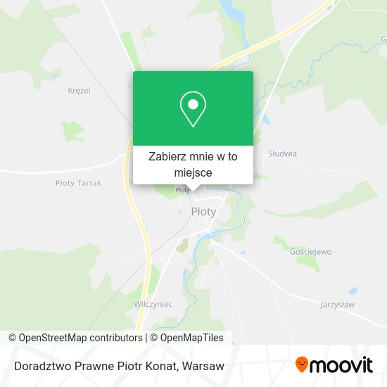 Mapa Doradztwo Prawne Piotr Konat