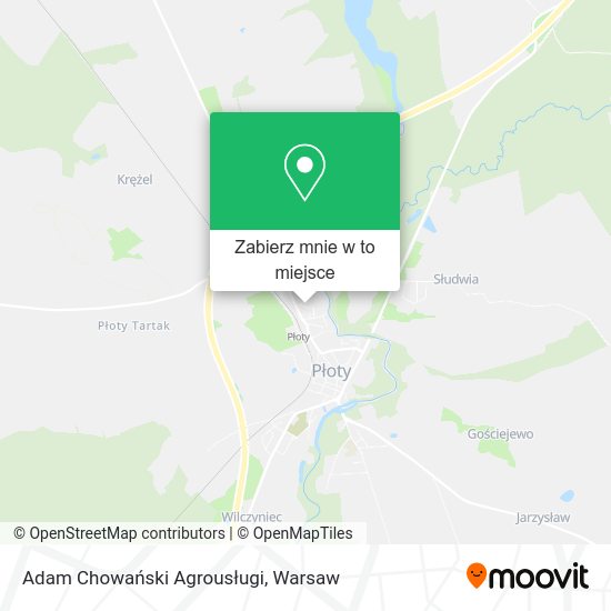 Mapa Adam Chowański Agrousługi