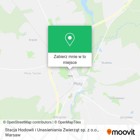 Mapa Stacja Hodowli i Unasieniania Zwierząt sp. z o.o.