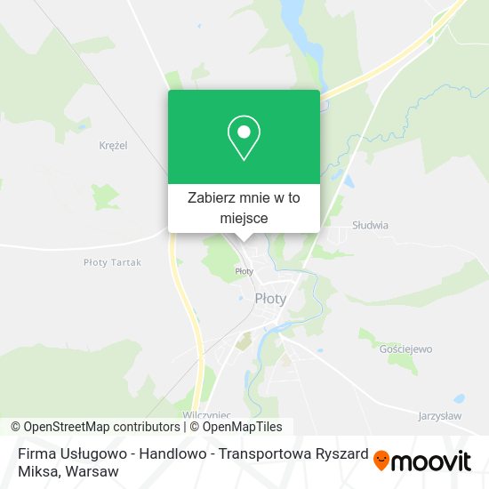 Mapa Firma Usługowo - Handlowo - Transportowa Ryszard Miksa